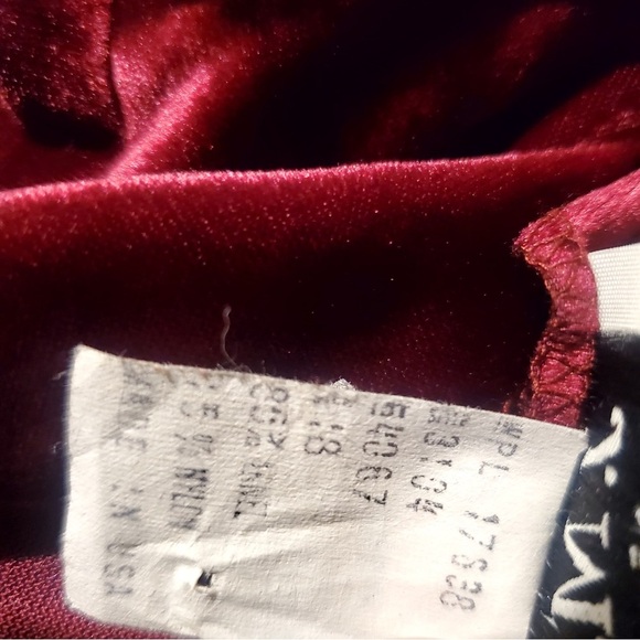 Vintage 70s 80s J.M. II Womens Size 8  Purple Velour Holiday Long Sleeve - Picture 9 of 12